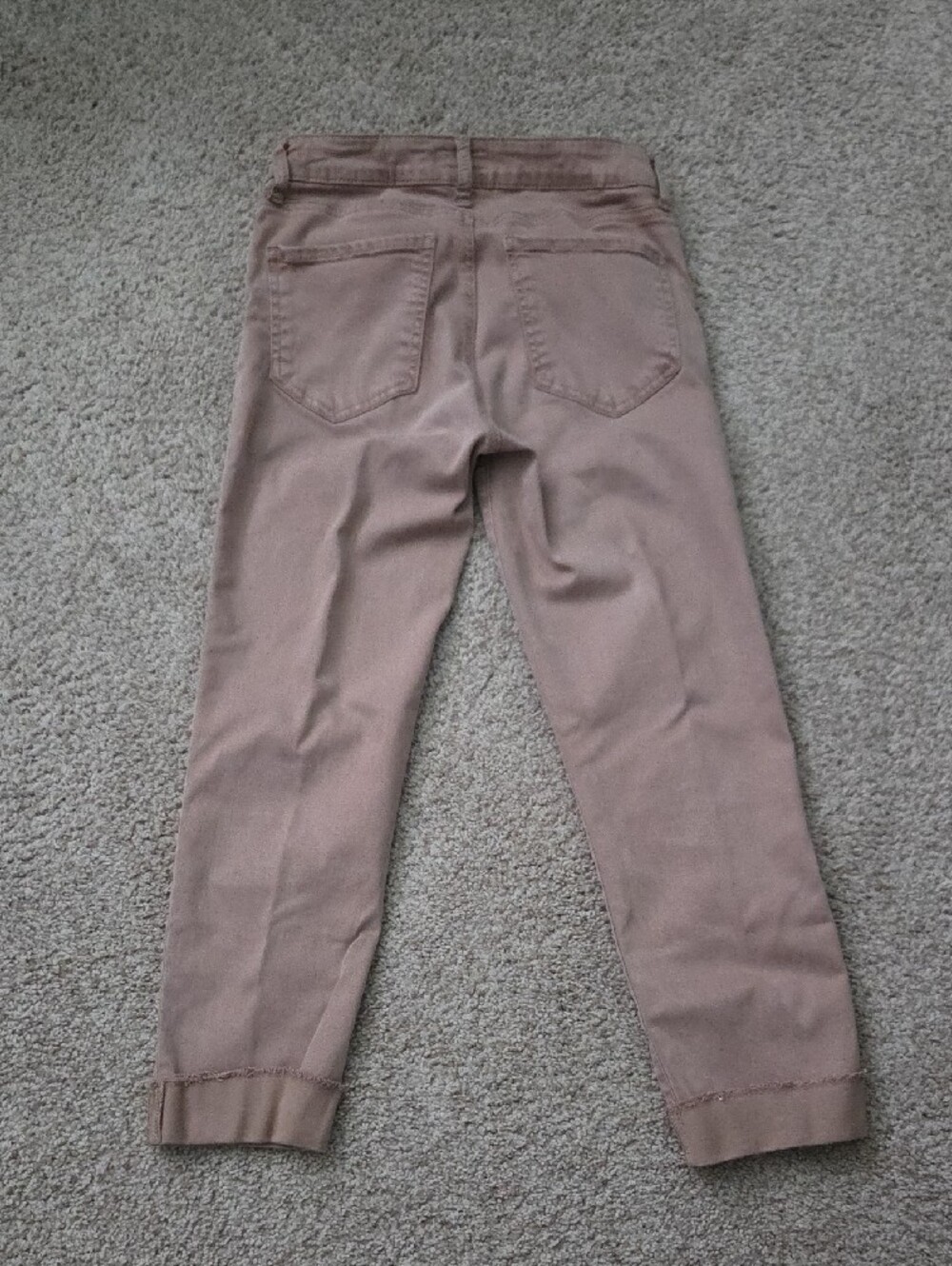 Kut from the Kloth Cropped Pants in Light Taupe Color. - Picture 3 of 4